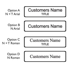 Standard Name Badge